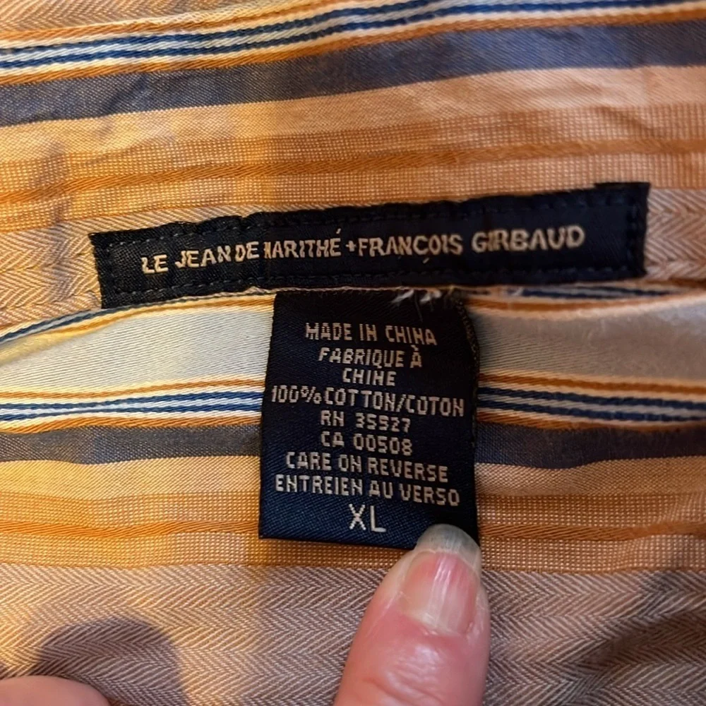 Marithé François Girbaud M&F medium vintage SIGNATURE shirt letter XL